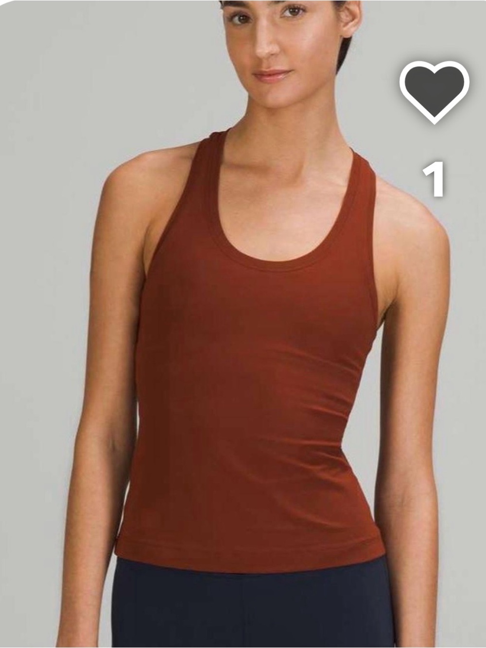 lululemon athletica align Women's Racerback Tank in Rust Brown